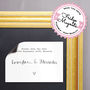 Calligraphy Wedding Save The Date Card Or Magnet, thumbnail 4 of 8
