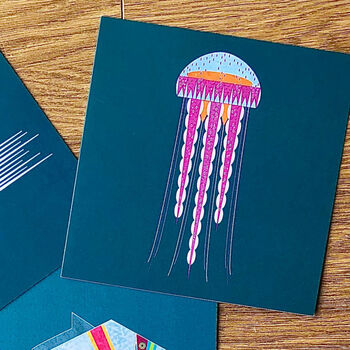 Jellyfish Greetings Card, 2 of 5