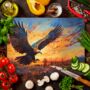 Golden Eagle Textured Glass Chopping Board, thumbnail 6 of 8