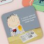 Reading Glasses Boy Coaster | Gift For Him, thumbnail 1 of 2