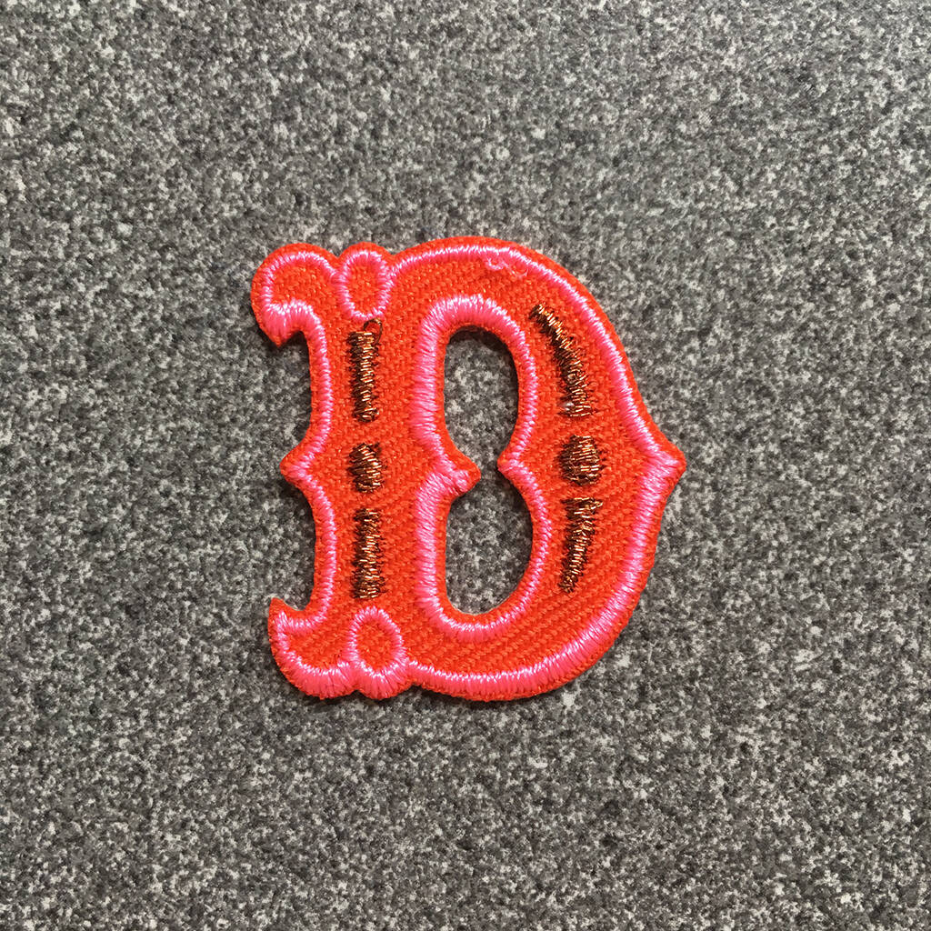 Letter D Alphabet Iron On Patch, 1 of 4