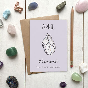 Birthstone Illustration Birthday Card, 5 of 12
