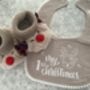 'My First Christmas' Bib And Booties Gift Set, thumbnail 4 of 7