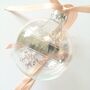 Wedding Keepsake Personalised Glass Bauble, thumbnail 1 of 4