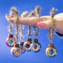 Six Vintage Style Mini Glass Baubles With Tinsel, thumbnail 4 of 6
