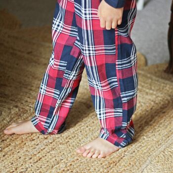 Personalised Embroidered Matching Christmas Gnome Pyjamas, 8 of 11