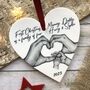 First Christmas As A Family Of Four Heart, thumbnail 1 of 2