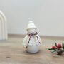 White Snowman Christmas Decoration Candle, thumbnail 8 of 9