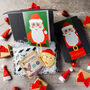 'Santa' Biscuit, Coffee And Tea Letterbox Gift Box, thumbnail 1 of 3