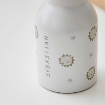 Personalised White Lion Water Bottle, 3 of 4