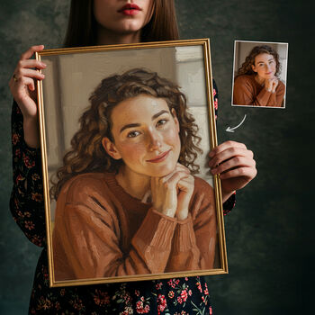 Personalised Oil Painting From Photo, 2 of 8