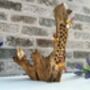 Handmade Wooden Beehive Bee Ornament Garden Sculpture, thumbnail 9 of 9