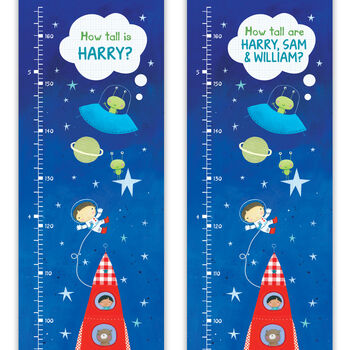 Personalised Space Height Chart, 4 of 7