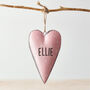 Personalised Spotty Hanging Heart, thumbnail 4 of 5