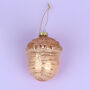 G Decor Glass Large Glamorous Glittery Giant Acorn, thumbnail 4 of 4