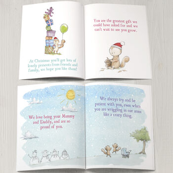 Baby's First Christmas Personalised Book, 6 of 9