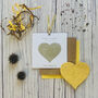 Plant A Heart Seed Paper Card Set In Red, Gold And Pink, thumbnail 5 of 12