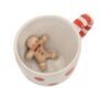 Gingerbread Man Christmas Surprise Mug, thumbnail 2 of 3