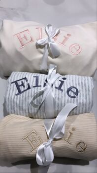 Personalised Organic Moses Basket Fitted Sheet, 3 of 10