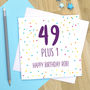 Personalised 50th Birthday Card, thumbnail 1 of 4