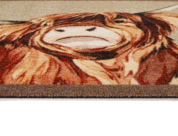 My Mat Patterned Washable My Highland Cow Mat, 2 of 3