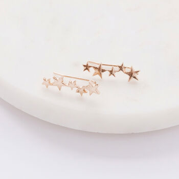 Five Star Ear Climber Earrings, 2 of 3