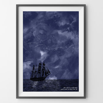 'A Tall Ship And A Star' Constellation Print, 5 of 6