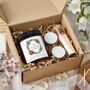 First Christmas New Home Personalised Wreath Design Candle Gift Set, thumbnail 2 of 8