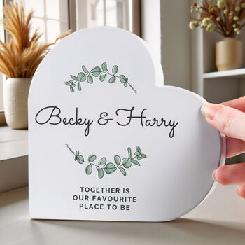 Botanical Personalised Heart Ornament, 5 of 6
