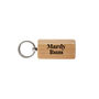 Up North Rectangular Oak Keyring 'Mardy Bum' | Novelty Keyring | House Keys, thumbnail 2 of 2