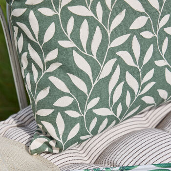 Botanical Leaves Cotton Cushion, 4 of 5