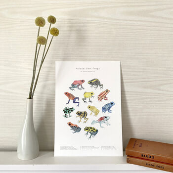 Poison Dart Frogs Watercolour Print, 4 of 4