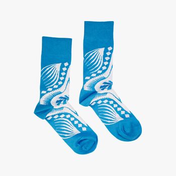 Dashiki Blue Afropop Socks, 3 of 3