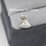 Sterling Silver Watermelon Stud Earrings, thumbnail 9 of 9