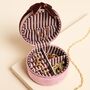 Velvet Bow Mini Round Jewellery Case, thumbnail 6 of 10