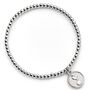 Tottenham Hotspur Silver Disc Ballbead Bracelet, thumbnail 2 of 3