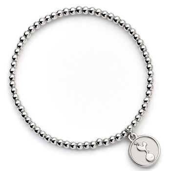 Tottenham Hotspur Silver Disc Ballbead Bracelet, 2 of 3