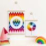 Personalised Rainbow Waves Initial Children's Print, thumbnail 1 of 4