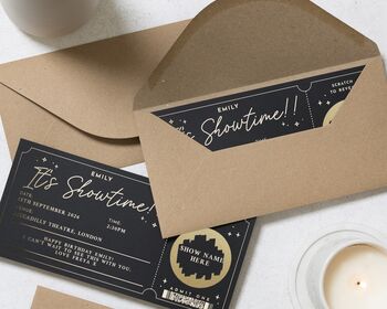 Concert Ticket Gift Voucher Scratch Card, 7 of 9