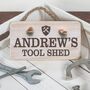 Personalised Dad's Wooden Tool Shed Sign, thumbnail 1 of 3