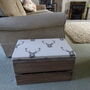 Vintage Style Apple Crate Seat, One Inch Cushion, thumbnail 8 of 8