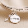 'Be Brave' Meaningful Word Bangle, thumbnail 3 of 5