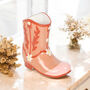 Pink Cowboy Boot Flower Vase Floral Gift For Her, thumbnail 4 of 5