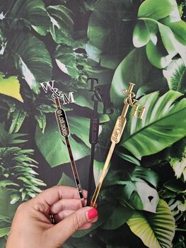 Personalised Drink Stirrers With Initial And Date, 3 of 3