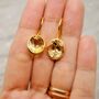 Citrine Earrings, Sterling Silver Gold Earrings, thumbnail 11 of 11