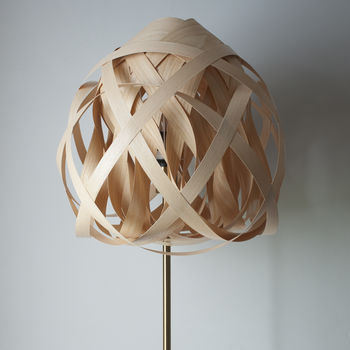 Bell Knot Wooden Lampshade, 7 of 8