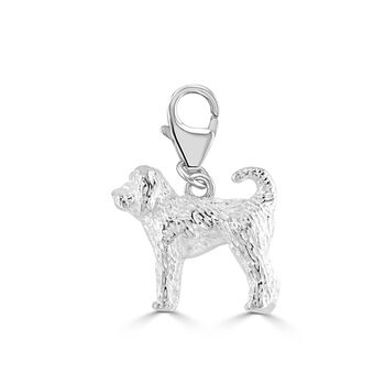 Labradoodle Charm Sterling Silver, 4 of 11