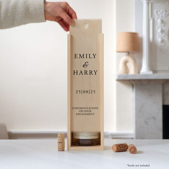 Personalised Engagement Bottle Box Gift, 10 of 10