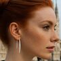 Sterling Silver Long Pointed Drop Earrings, thumbnail 3 of 8