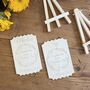 Personalised Wooden Christening Card Engraved Keepsake Gift, thumbnail 8 of 8